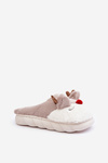 Furry Slippers For Women With Reindeer Motif Beige Wistira