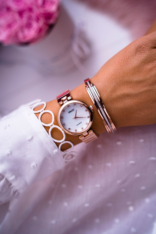 Women's Watch Ernest Pink Gold Minaria