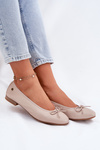 Leather Ballet Flats Women Maciejka P6800-04 Beige