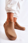 Fashionable Rubber Clogs Brown Meriko