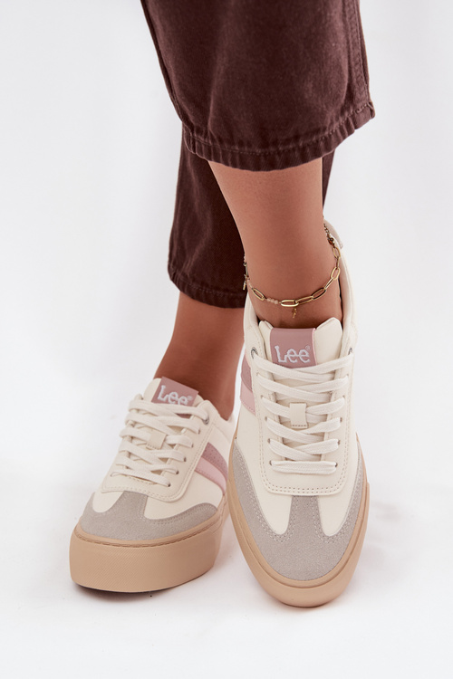 Damskie Sneakersy Zgaszona Biel LEE AILANI WOMEN LOW 50253004.02A