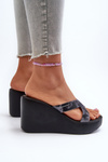Women's Wedge Sandals 83520 Ipanema High Fashion Slide Fem Black
