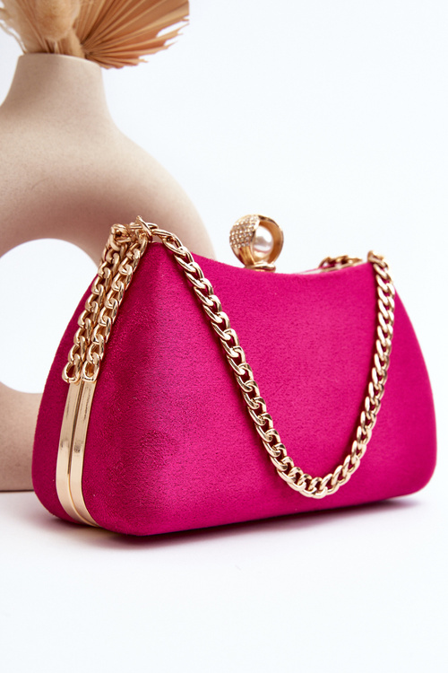 Torebka Kopertówka Wizytowa Fuksja Nadrei MD2353