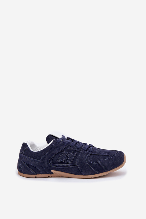 Women Sports Shoes Made Of Eco Suede Navy Dorella