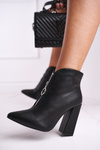 Women's Boots On High Heel Black Save Me