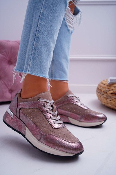 Women's Sports Shoes Beige Sergio Leone Ondar