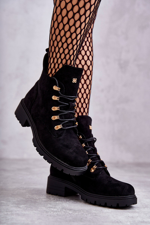 Classic Women's Suede Boots Black Telma