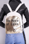 Classic Women's Backpack Nobo White Gold NBAG-I1990-CM00