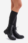 Slip-On Boots With Sock Shaft Black Iranel