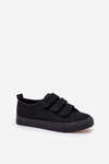 Youth Low Velcro Sneakers Black Dilan