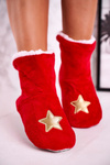 Christmas Insulated Slippers With Star Holly