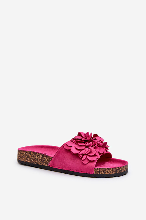 Women's Cork Platform Sandals in Fuchsia Jaihini