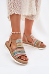 Women's Sandals With Weaving Multicolor Jelana