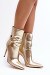 Women's Heels with Straps Gold Casulle