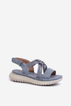 Women's Comfortable Sandals With Velcro Green Sidney