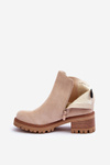 Low Classic Suede Boots Ankle Boots Light Beige Lalyllis