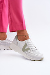 Women's Leather Lightweight Sports Shoes Beige Eleonori