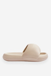 Women's Lightweight Foam Platform Slippers Beige Milton