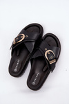 Platform Sandals With Buckle Black Honavia