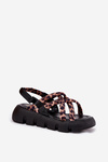 Women's Platform Sandals With Straps Leopard Print Filamira