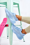 Buty Sportowe Wsuwane Damskie Jasnoniebieskie Dalmiro