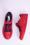 Men's Leather Tennis Shoes Red Elon