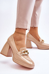 Pumps On Massive Heels Beige Nataly