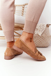 Openwork Loafers Sergio Leone MK735 Camel