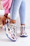 Sneakersy Damskie Sportowe Skórzane Multikolor GOE JJ2N4090 