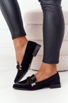 Elegant Women's Loafers S.Barski Premium Suede Black