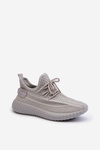 Women's Gray Fabric Slip-On Sports Shoes Nelmarie
