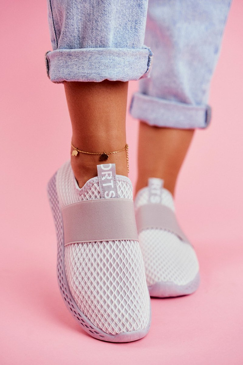 Women's Sport Shoes Slip On Grey La Fiesta