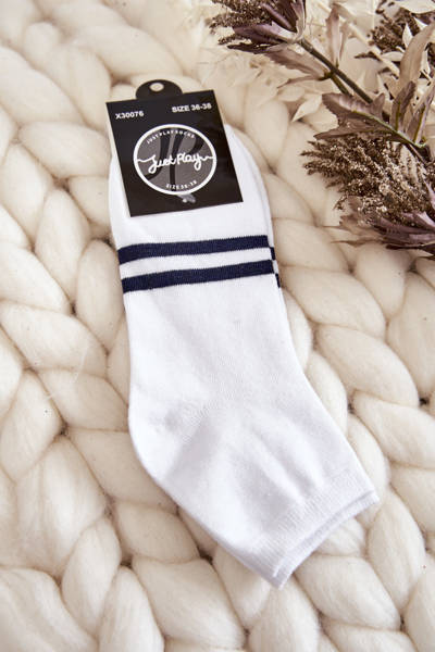 Women's cotton ankle socks white