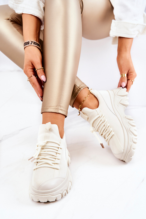 Women’s Sport Shoes Sneakers Light Beige Miles