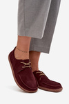 Women's Barefoot Type Shoes Made of Natural Suede Zazoo 327 Bordeaux