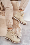 Women's Warm Boots Trappers Beige Liv