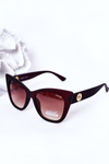 Women's Cat Eye Matt Sunglasses Brown Ombre