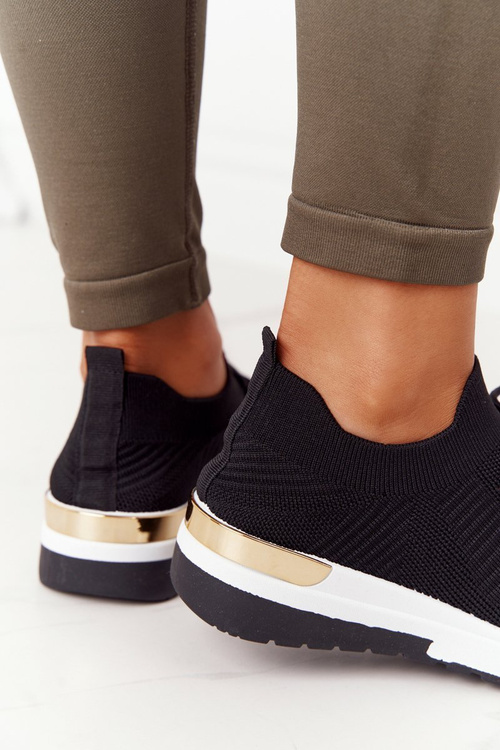 Women's Sport Shoes Wedge Sneakers Black Adeyla