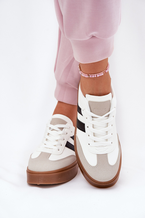 Women Platform Sneakers Made Of Eco Leather White Elaraven
