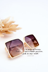Square Sunglasses M2376 Beige