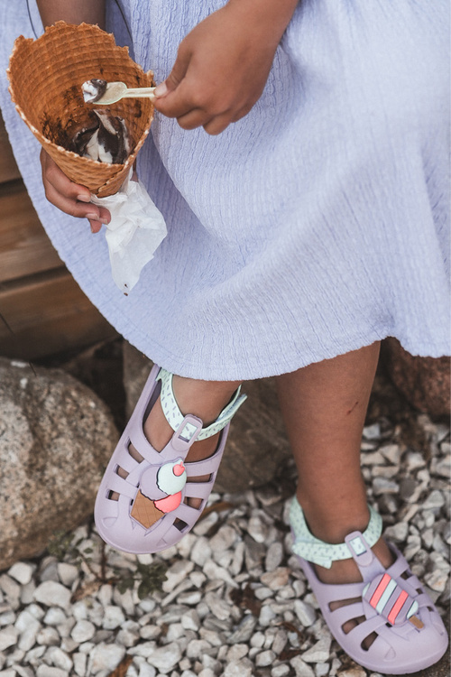 Dziecięce Sandałki Na Rzep Fioletowe 83486 Ipanema Summer XIII Baby