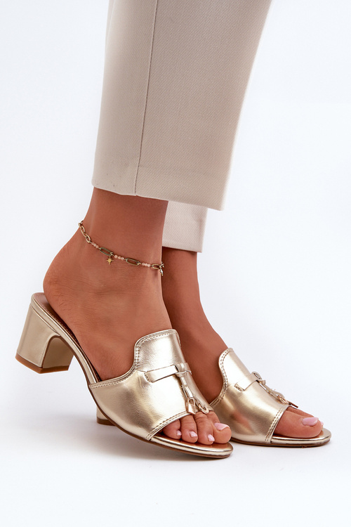 Women's Beige High Heel Sandals Bralya