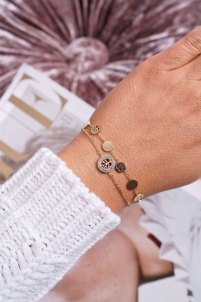 Women's Celebrity Bracelet Gold Tree of Life