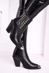 Women’s Boots Steel nose piece Black Only Time