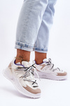 Leather Platform Sports Shoes White Sifel