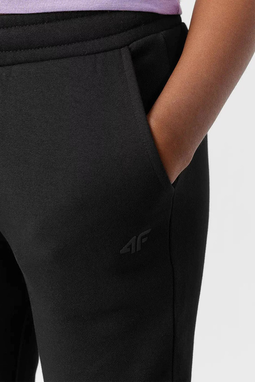 Girls Sweatpants Joggery 4F Black 4FJWMM00TTROF0828-20S