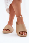 Women's Foam Slippers Dark Beige Rivasol