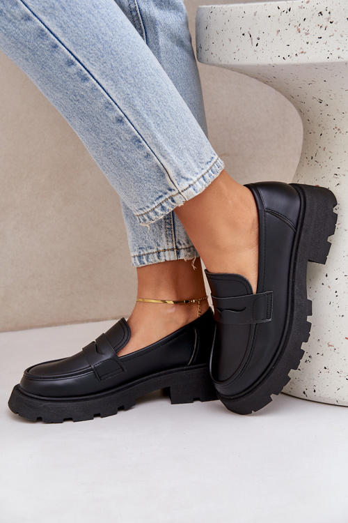 Women's Moccasins Made Of Eco Leather Black Sendall