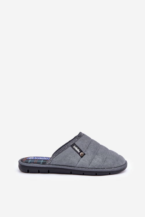Comfortable Men's Home Slippers Inblu 91000027 Grey