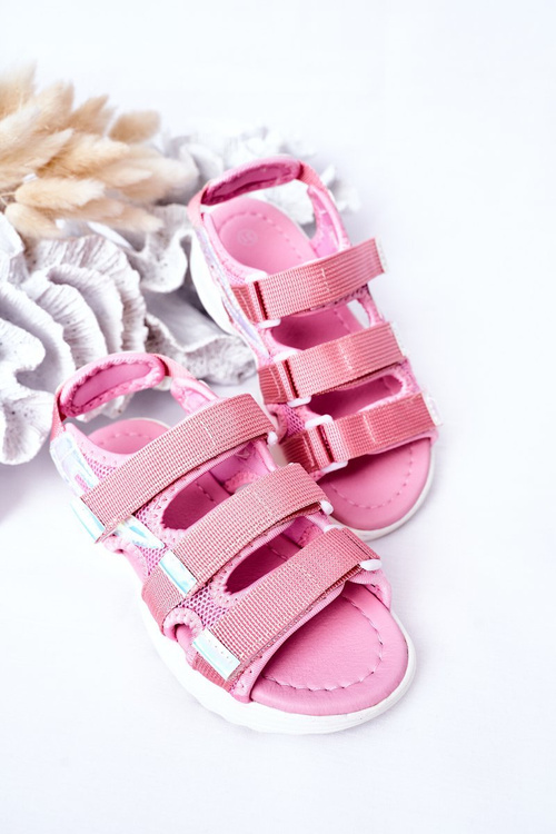 Children's Sport Velcro Sandals Pink Flyn